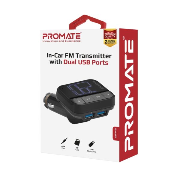 PROMATE Wireless In-Car FM Transmitter