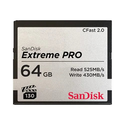 SanDisk-CFast-2.0 64GB Extreme PRO Memory Card