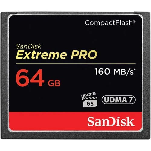 SanDisk 64GB Extreme PRO CompactFlash Memory Card