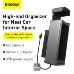 Baseus Deluxe Metal Armrest Console Organizer