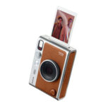 FUJIFILM INSTAX MINI EVO Hybrid Instant Camera Brown