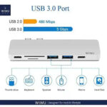 WiWu T8 Portable 7-in-1 Multi-Port Docking Station