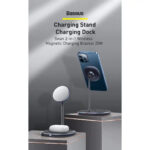 Baseus Wireless Fast Charger Swan 2 in 1 Magnetic Bracket 20W