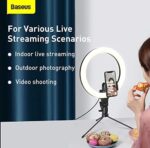 Baseus Live Stream Holder Table Stand with 10inch Light Ring