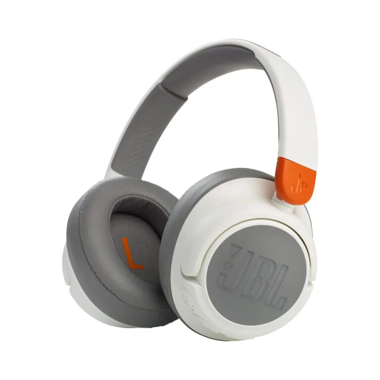 JBL Jr460NC Wireless Over-Ear Noise Cancelling Kids Headphones White