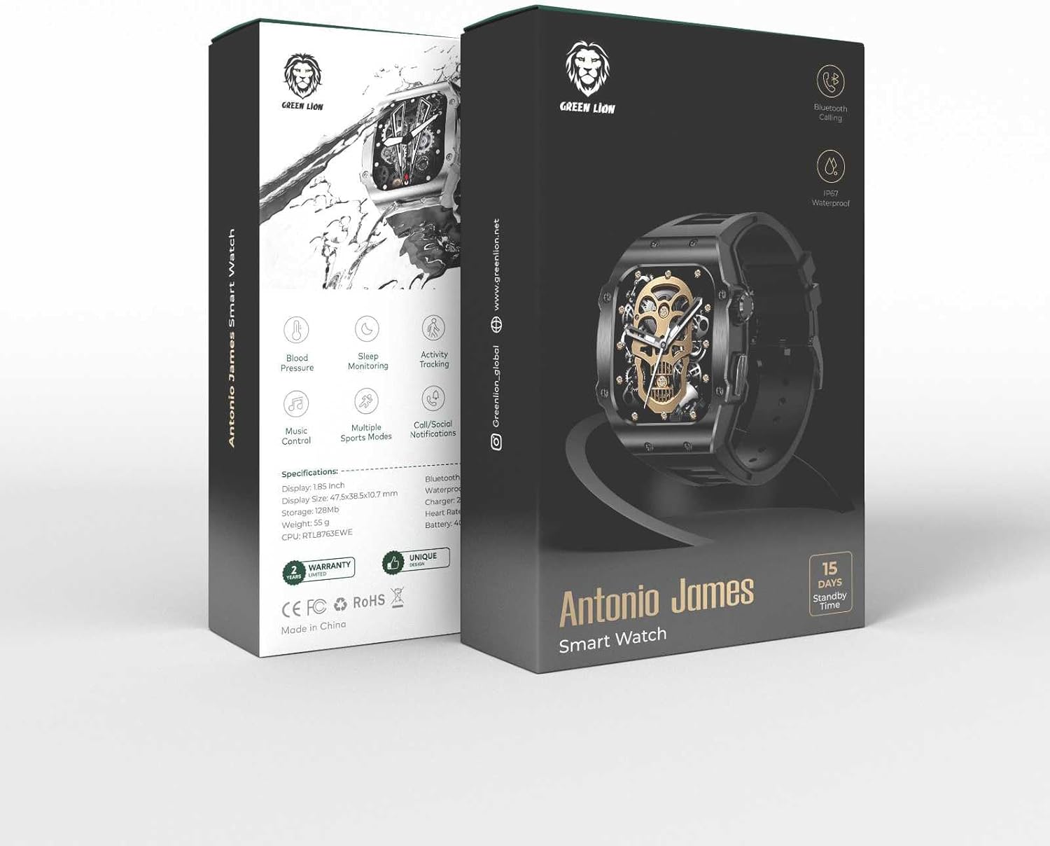 Green Lion Antonio James Smart Watch