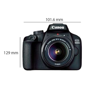 Canon Eos 4000D 18-55mm Camera, Full Hd (1080P), Black