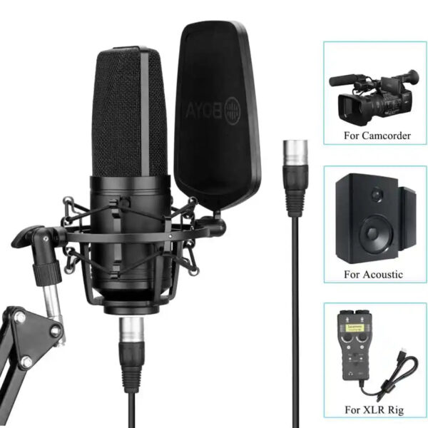 BOYA BY-M1000 Professional Large Diaphragm Condenser Microphone