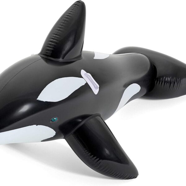 H2OGO Jumbo Whale Rider Inflatable Pool Float