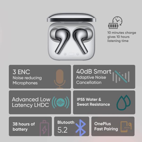 OnePlus Buds Pro Bluetooth Truly Wireless In-Ear Earbuds