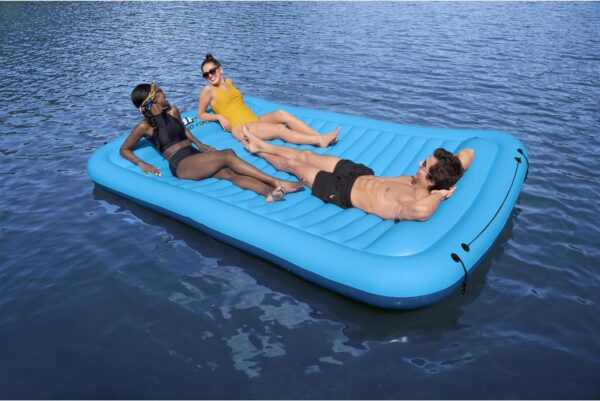 Bestway Hydro-Force Sun Soaker 4 Person Inflatable Platform Lake Floating Dock