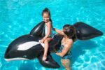 H2OGO Jumbo Whale Rider Inflatable Pool Float