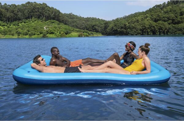 Bestway Hydro-Force Sun Soaker 4 Person Inflatable Platform Lake Floating Dock