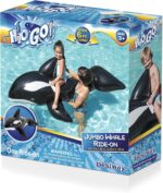 H2OGO Jumbo Whale Rider Inflatable Pool Float
