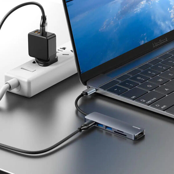 Yesido HB11 6 in 1 USB-C Multiport Hub Adapter