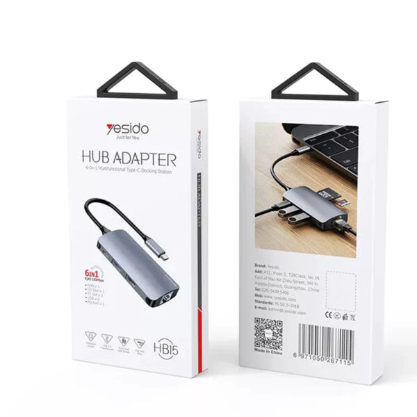 Yesido HM15 Type-C to VGA + HD Adapter