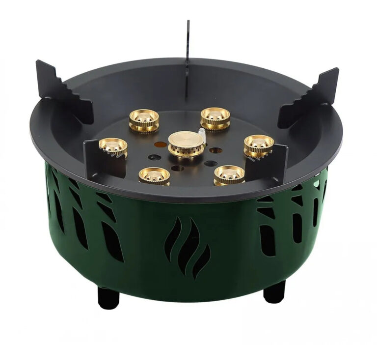 Green Lion Seven Burner Camping Stove with Storage Bag