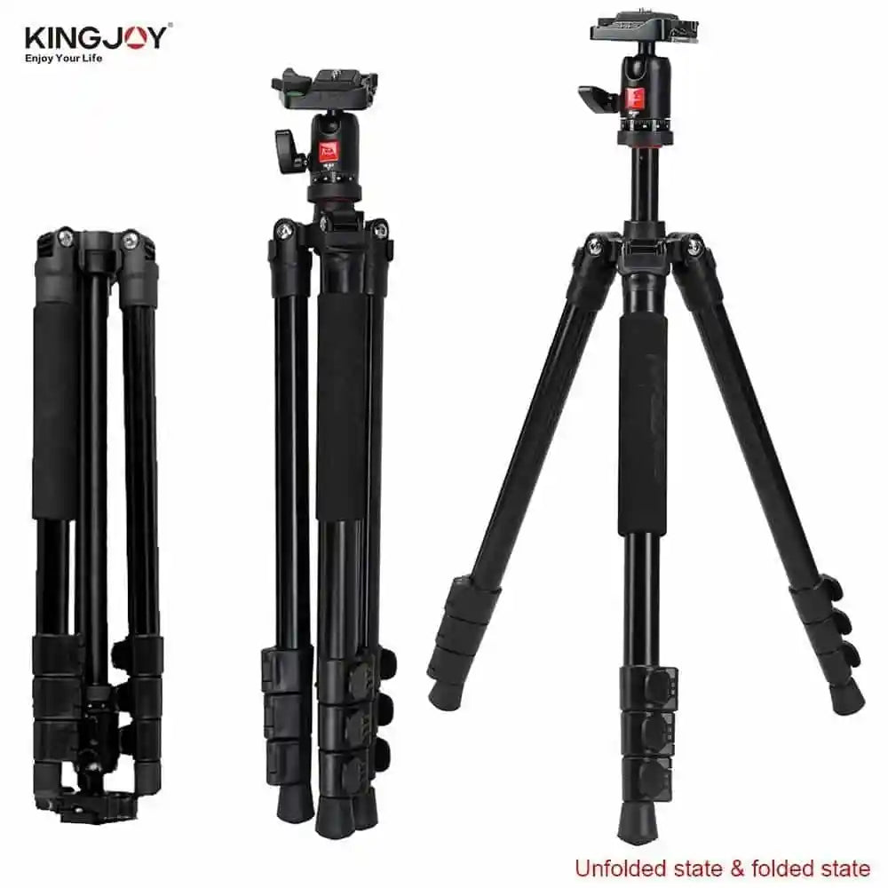 Kingjoy BT-258B Portable Aluminum Camera Tripod