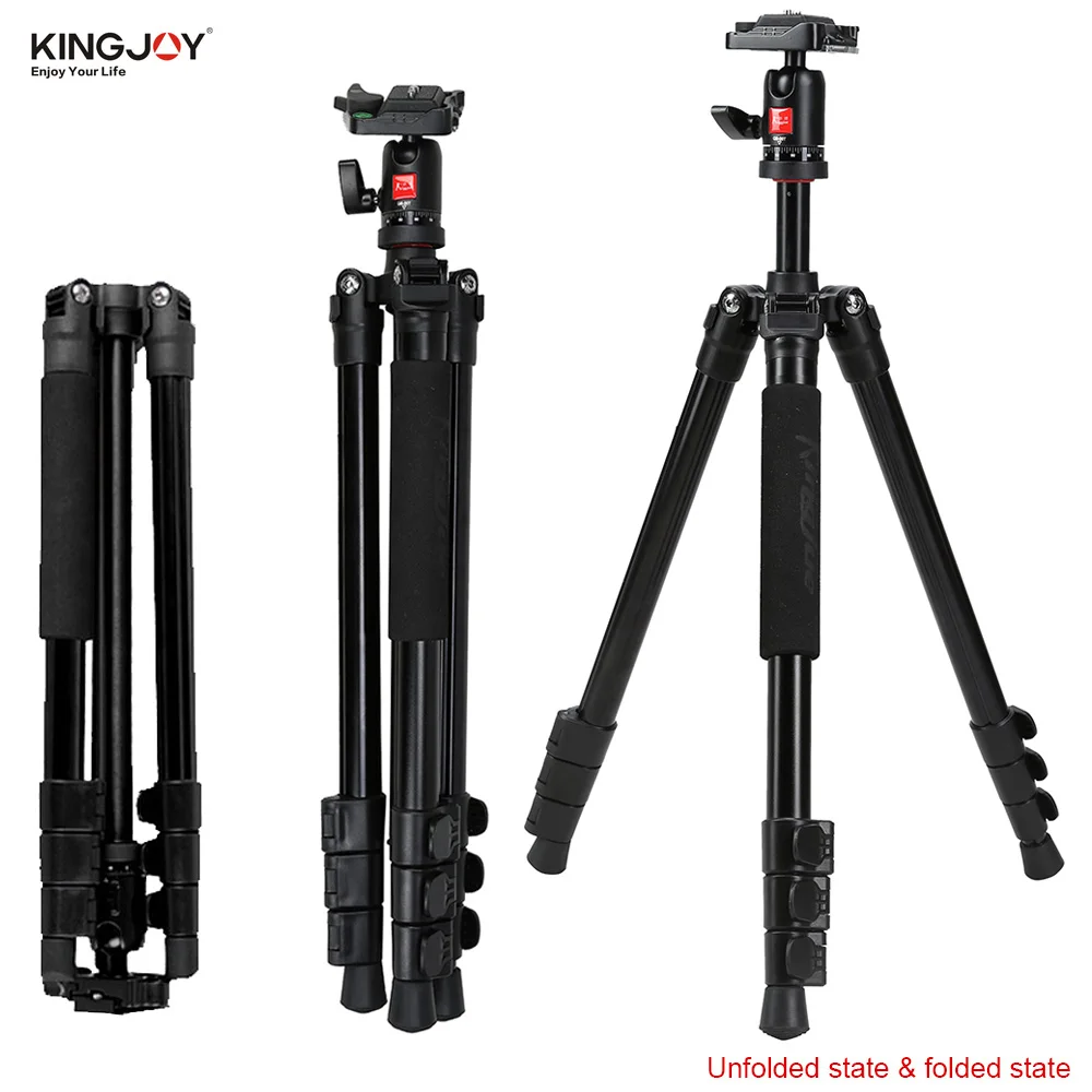 Kingjoy BT-258B Portable Aluminum Camera Tripod Kingjoy BT-258B Portable Aluminum Camera Tripod
