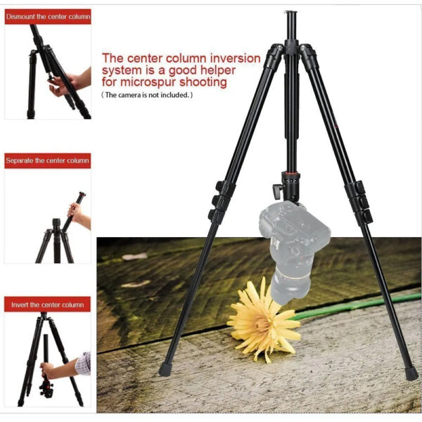 Kingjoy BT-258B Portable Aluminum Camera Tripod