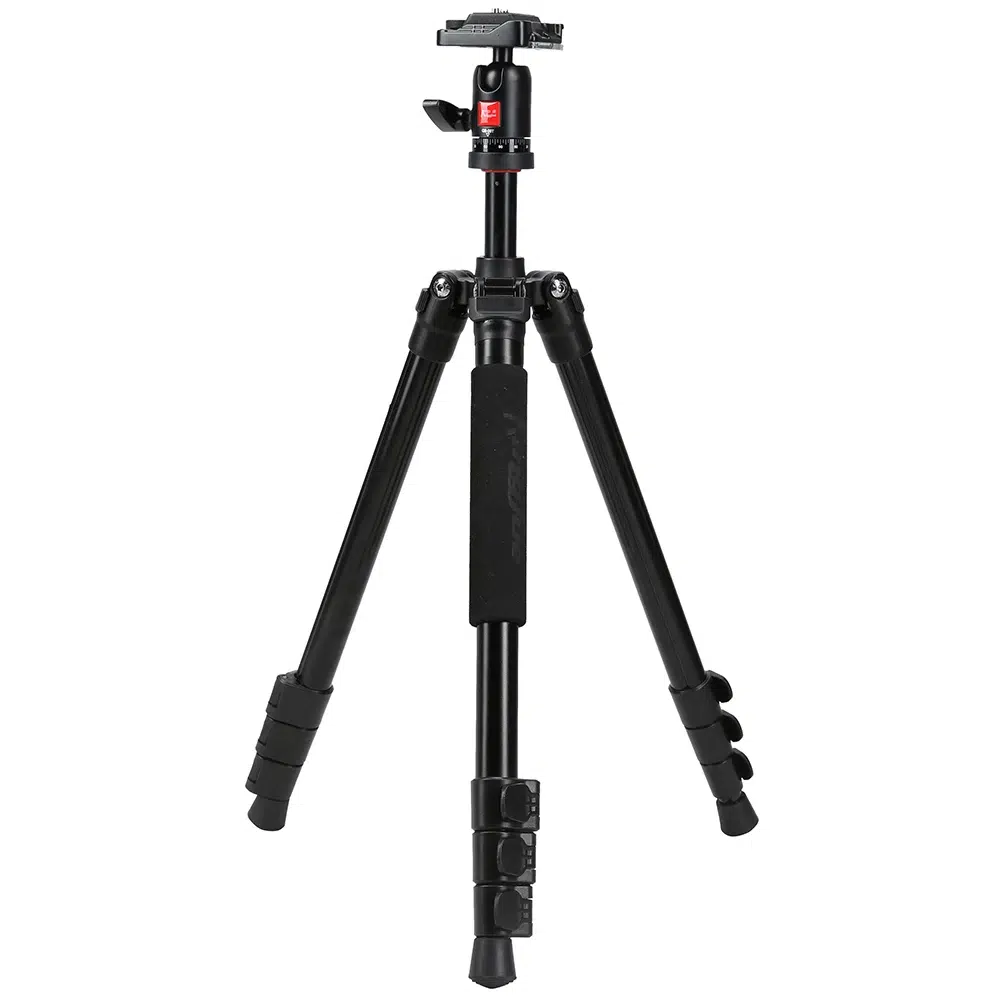 Kingjoy bt-258b portable aluminum camera tripod with qb-00t ball head 22