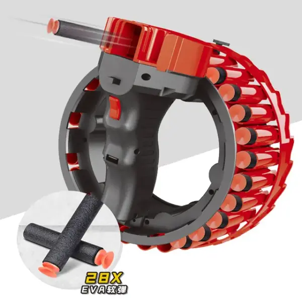 Soft Bullet Electric Toy Pistol Gun 360 Degree Rotation