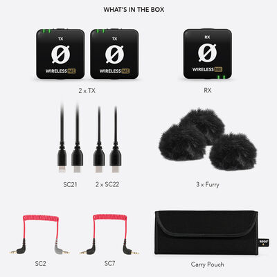 RODE Wireless ME Dual Compact Digital Wireless Microphone System 2.4 GHz