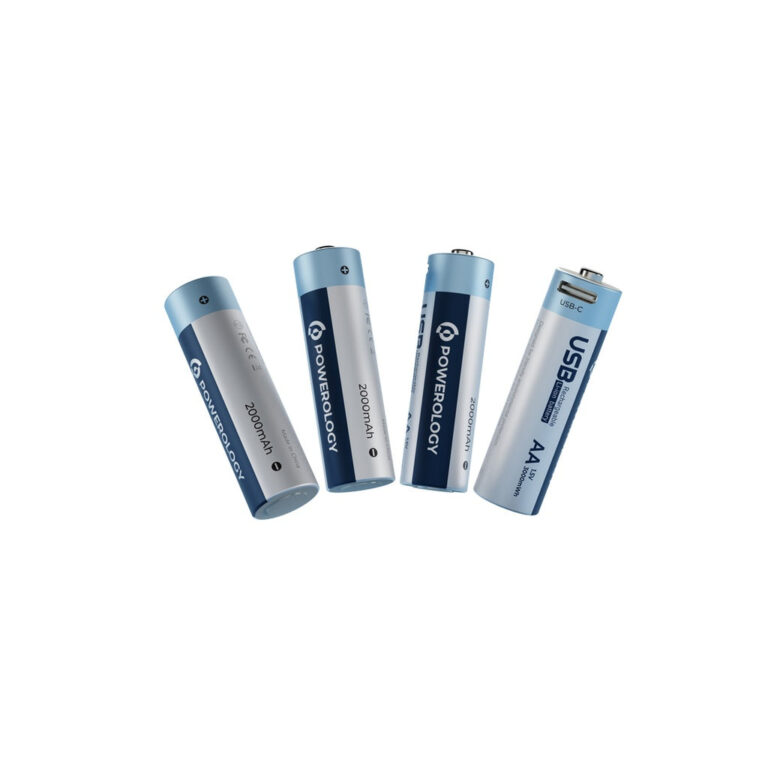 Powerology USB-C Rechargeable Lithium-Ion AA Battery