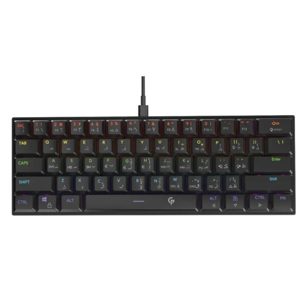 Porodo PDX218 Low-Profile Mechanical TKL Keyboard Rainbow