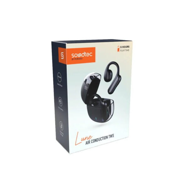 Porodo Soundtec Air Conduction TWS Earbuds with Semi Transparent Case