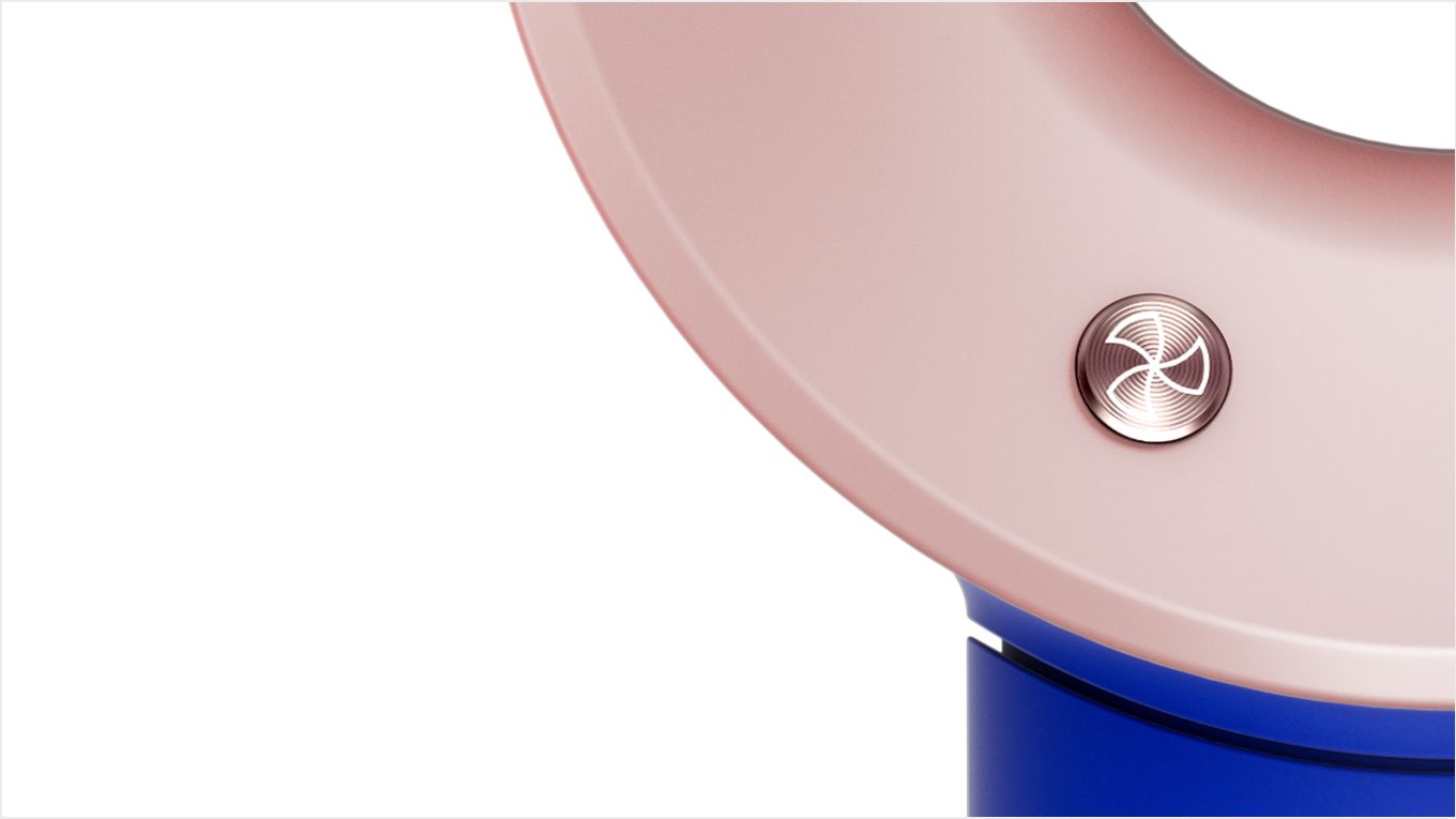 Dyson supersonic™ hair dryer in blue blush - hd07 16 Close-up of the airflow speed controls