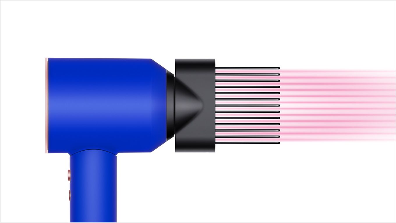 Dyson supersonic™ hair dryer in blue blush - hd07 15 Q4 Gifting Supersonic Styling attachments wide tooth comb