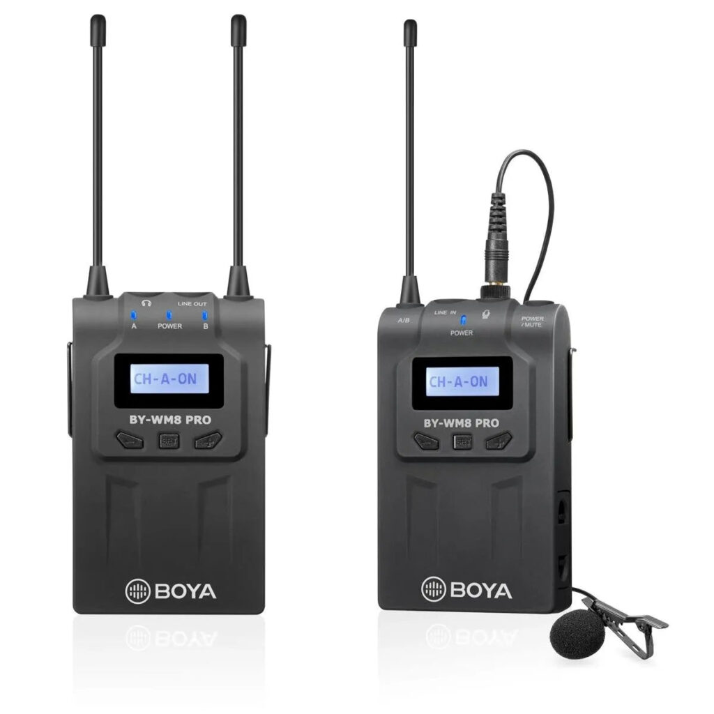 BOYA BY-WM8 Pro-K1 UHF Dual-Channel Wireless Microphone System