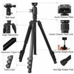 Kingjoy G555 with G0 4-Section Travel Tripod Detachable Monopod