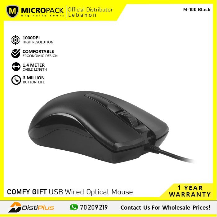 MICROPACK COMFY GIFT M100 WIRED