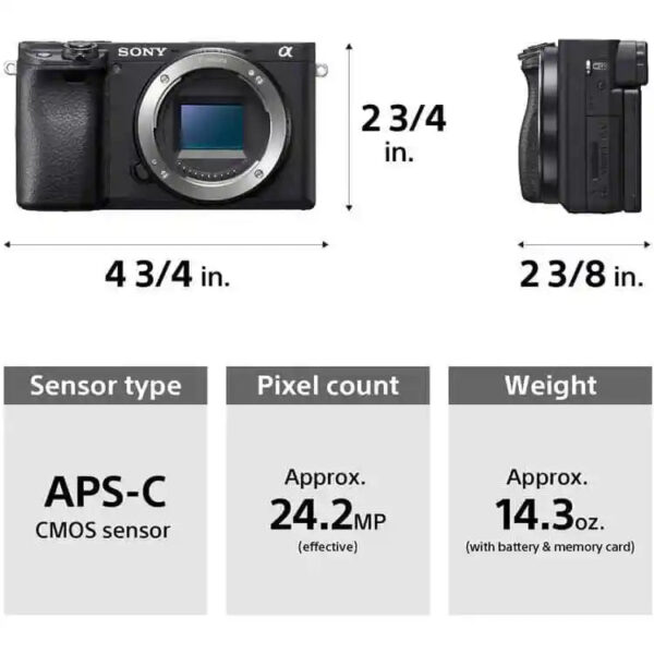 Sony Alpha a6400 Mirrorless Digital Camera