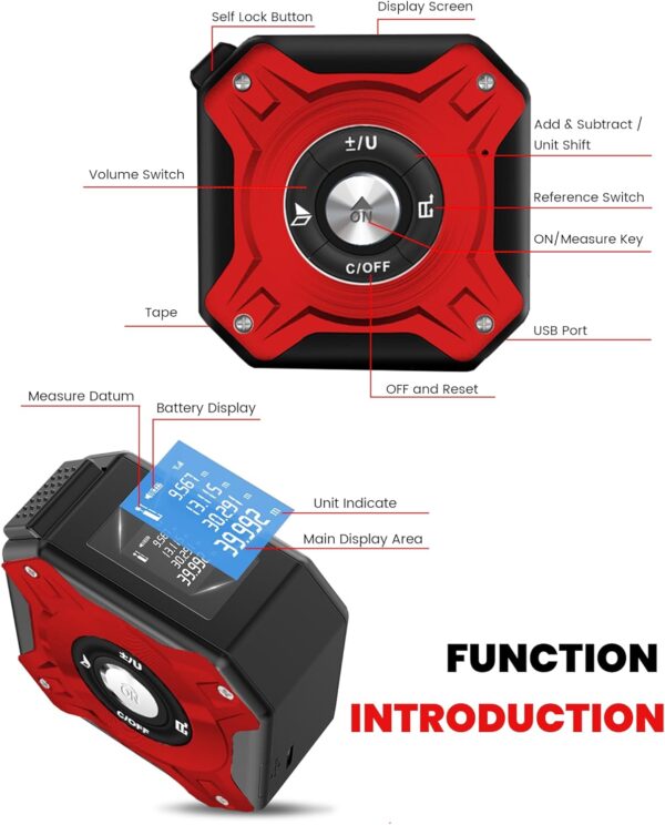 Wholesale M6 Laser Distance Tape Measure