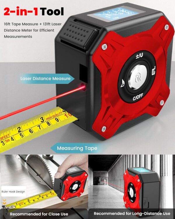 Wholesale M6 Laser Distance Tape Measure