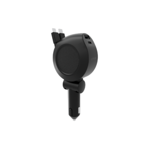 Levelo Orbis 4-in-1 Saffiano Leather Car Charger
